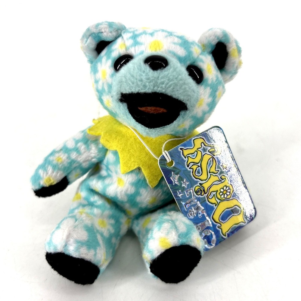 "Lil Daisy" Grateful Dead 5" Bean Bear Cubs Plush Liquid Blue Vintage